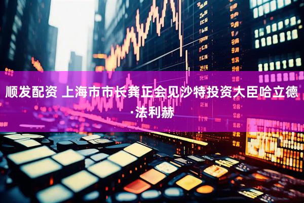 顺发配资 上海市市长龚正会见沙特投资大臣哈立德·法利赫