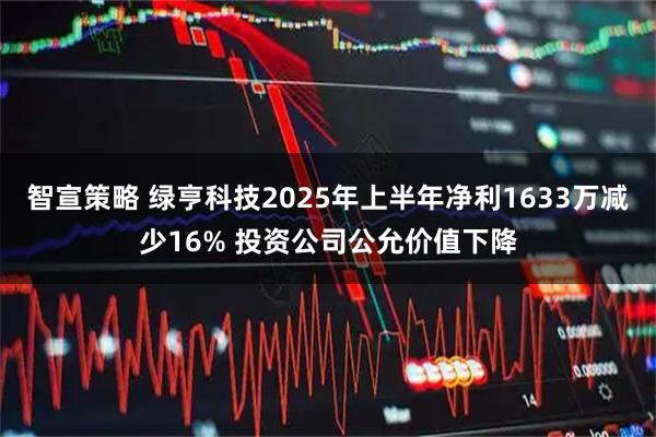 智宣策略 绿亨科技2025年上半年净利1633万减少16% 投资公司公允价值下降