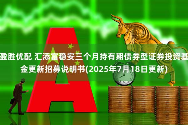 盈胜优配 汇添富稳安三个月持有期债券型证券投资基金更新招募说明书(2025年7月18日更新)